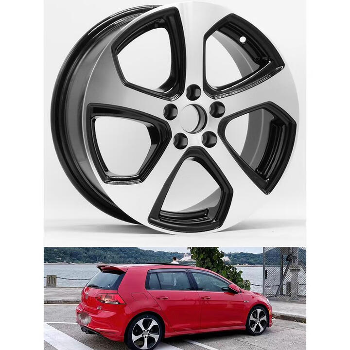 如驰适用于大众波罗捷达战斧铝轮毂14寸15寸16寸polo高尔夫轮毂改装