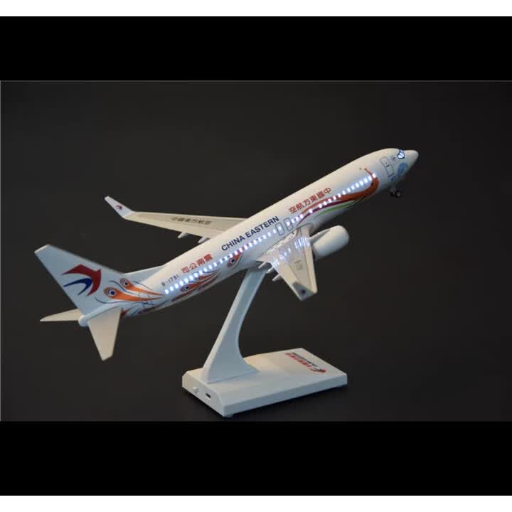 森凯哆客机模型起落架可收放仿真飞机模型带起落架民航客机摆件波音