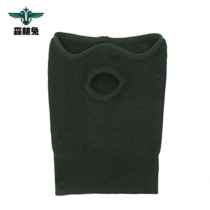 森林兔防寒面罩 制新式保暖面罩 军绿色加厚脸面罩防风头套 橄榄绿