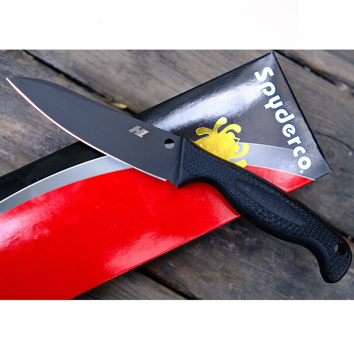 SPYDERCO 美国蜘蛛 FB23轻量化H1高防锈直刀多功能装备 FB23PBBK全刃