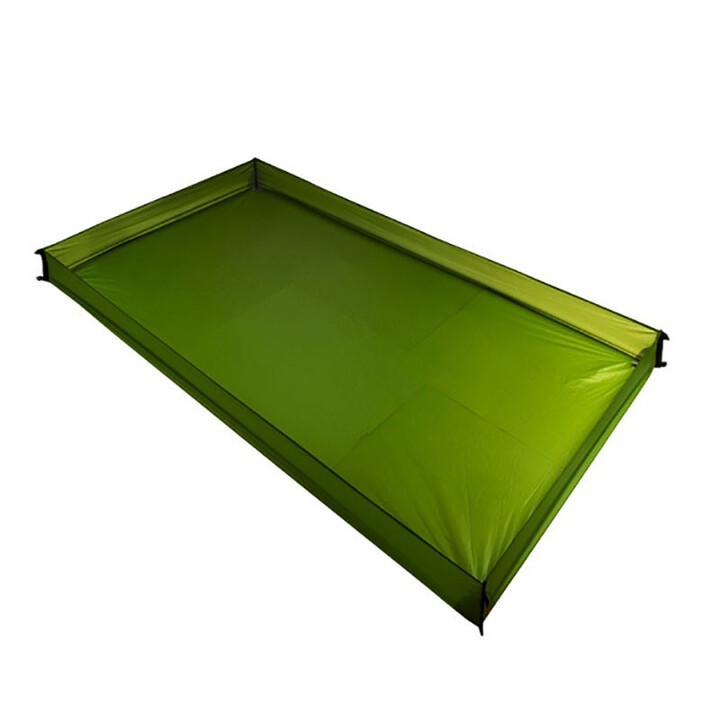 三峰出三峰户外轻量15D澡盆底涂硅地布地垫户外野餐露营地席 防水防潮 15D暗绿色 大号（210*160cm）