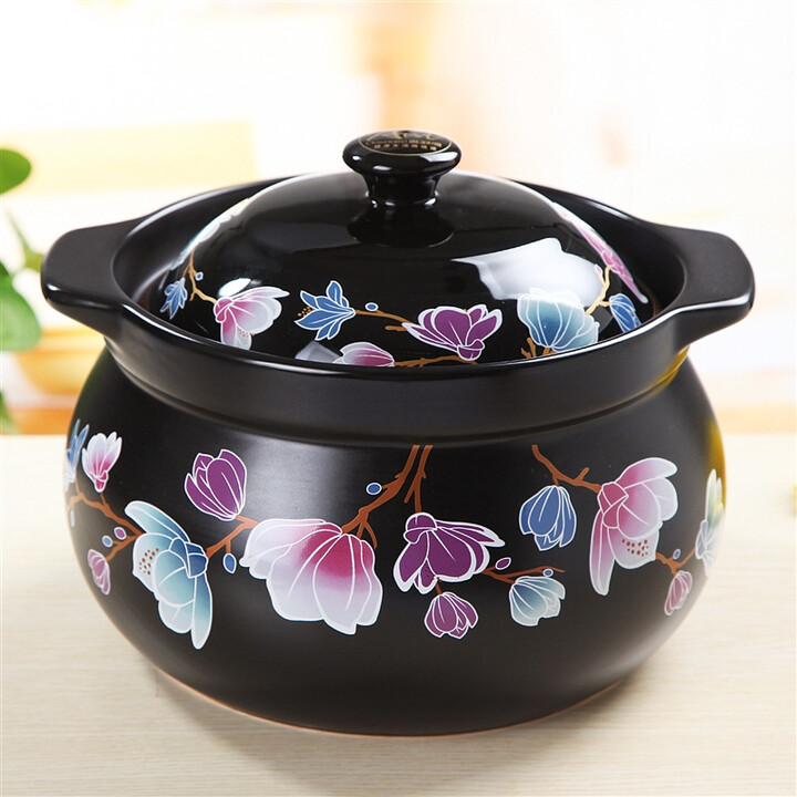 雅诚德 arst 陶瓷溢香晶彩燃气煤气灶养生砂锅炖锅汤煲3.5l