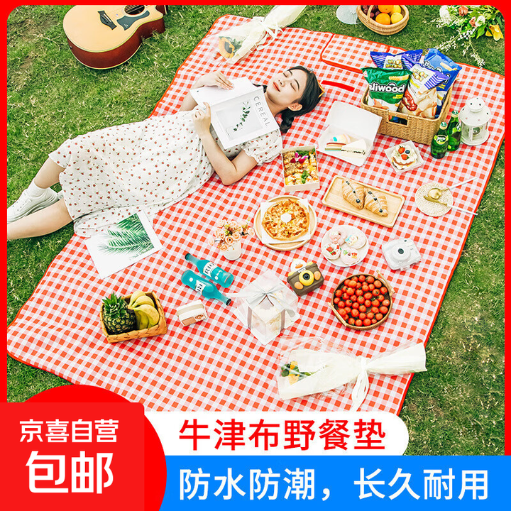 户外野餐垫防水防潮隔脏便携春游地垫ins风野餐布露营垫 190*140cm