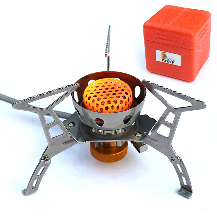 沃森斯大火力户外防风炉具猛火灶野炊露营燃气灶便携式野营炉头炊具套装 单个炉具