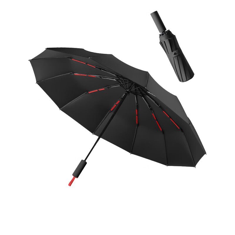 艾逸瑶选 朋克系列72骨抗风全自动晴雨伞 YS-1847