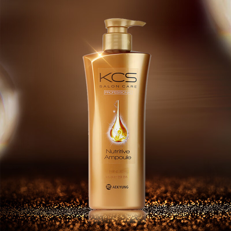 爱敬KCS深层滋养润发乳600ml 沙龙多效护理(护发素发膜 改善毛发损伤)