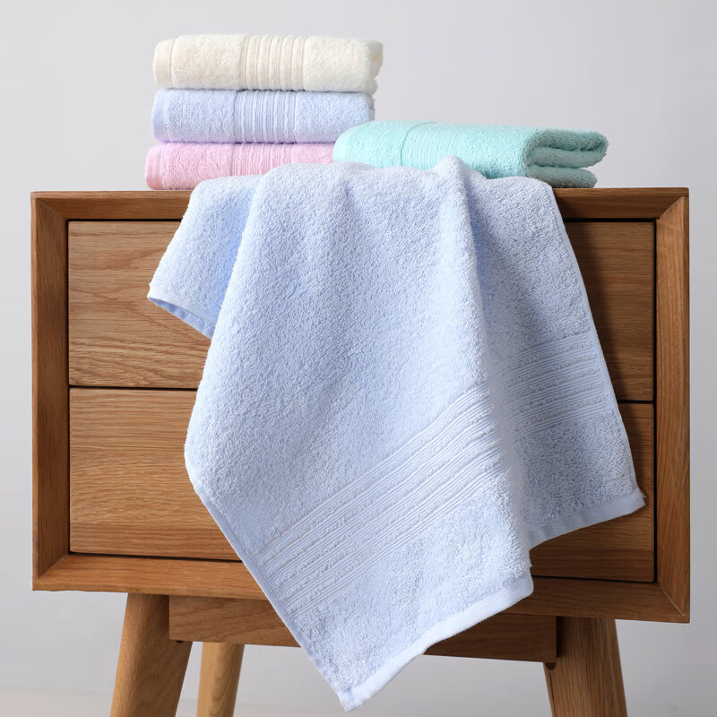 金号新疆棉A类纯棉毛巾吸水面巾洗脸毛巾儿童毛巾成人毛巾 四条装