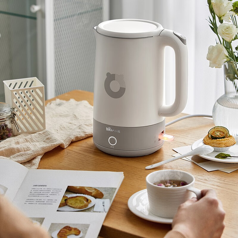 Bear电水壶保温壶电热水壶开水壶1.7L大容量养生 ZDH-Q17U7【ZMD安心系列】