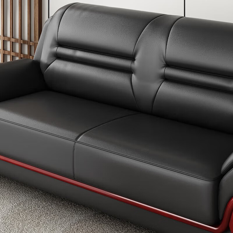 臻远 ZYJJ-80269办公室沙发简约商务沙发茶几组合休闲沙发 西皮单人位