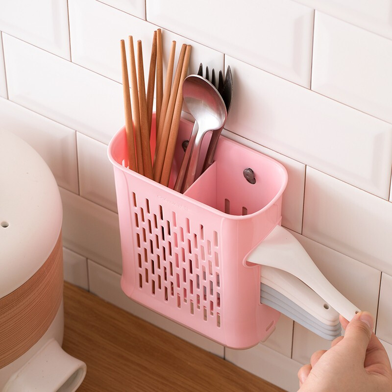 茶花（CHAHUA） 茶花筷子架筷笼家用厨房餐具筷子筒塑料沥水筷笼架 2542颜色随机1个