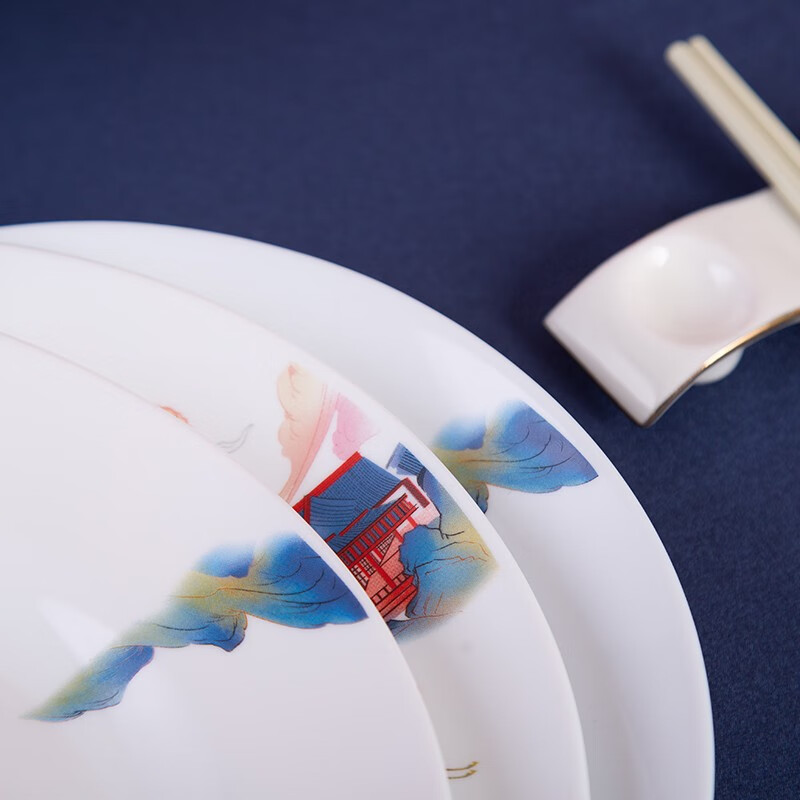 康宁餐具 冰萃玲珑 盛世鸣和餐具 冰萃玲珑盛世鸣和餐具13件套 13头