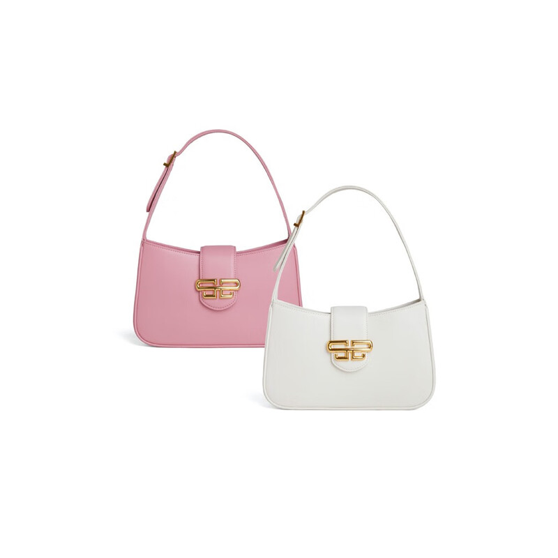 百丽包包女2023夏季新款简约质感轻奢腋下包X9060BX3 粉色 F