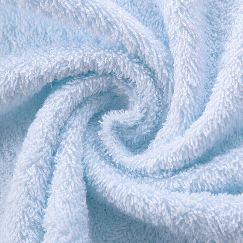 金号 毛巾家纺 A类纯棉亲肤素色洗脸毛巾浴巾三件套 1浴巾+2毛巾 蓝色