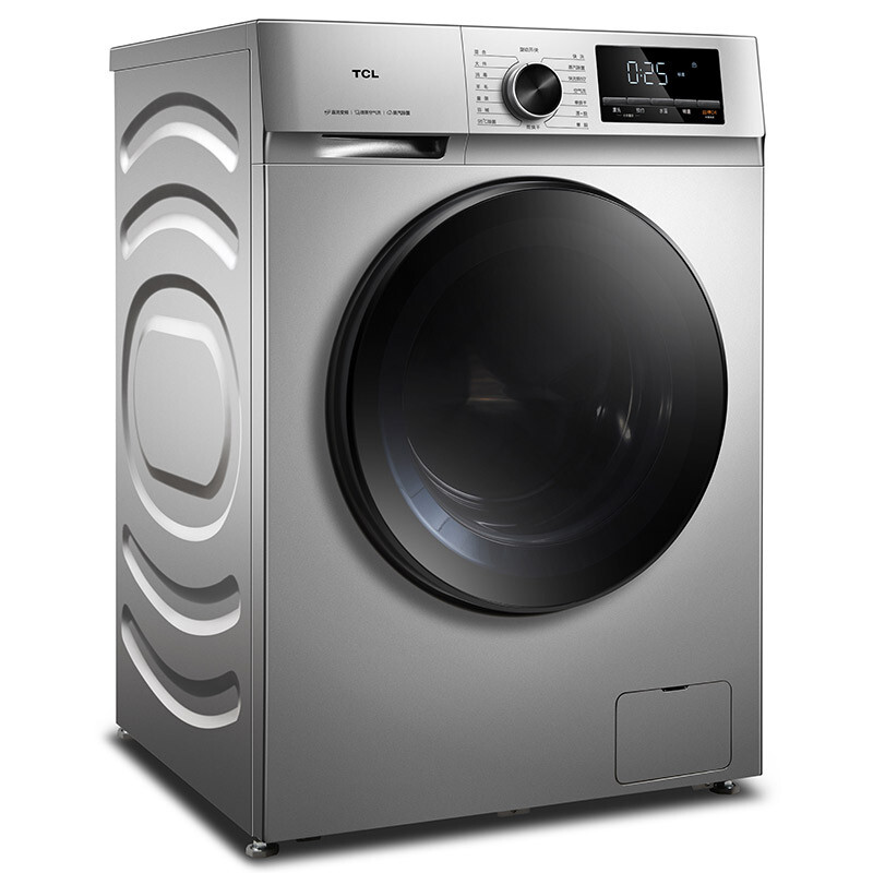 TCL 10公斤洗烘一体 全自动滚筒洗衣机 XQG100-F1CHB古典灰（企业采购）