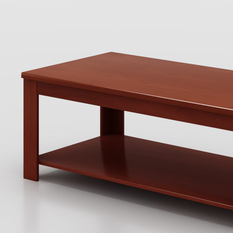 臻远ZY-CCJ-01 办公家具长茶几实木贴皮茶几沙发配套茶几1.2米