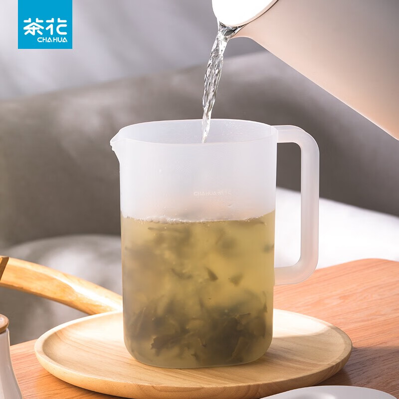 茶花（CHAHUA）茶花冷水壶 塑料大容量透明凉水壶凉水杯果汁壶冷饮壶 【2.2L】优乐凉水壶L-透明白