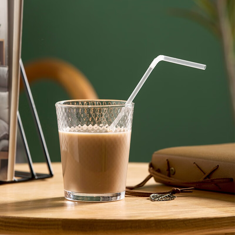 茶花（CHAHUA）吸管一次性单独包装食品级塑料孕妇产后儿童宝宝奶茶单只弯头 【2盒共400只】盒装独立可弯吸管