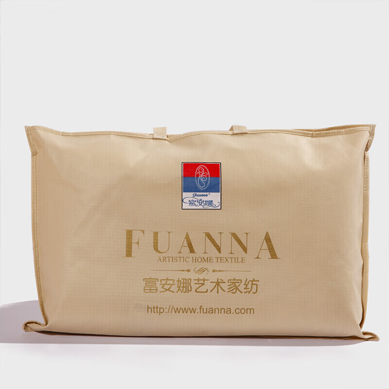 富安娜家纺枕头芯学生枕芯可水洗枕头纯棉面料水洗枕学生款 60*38cm
