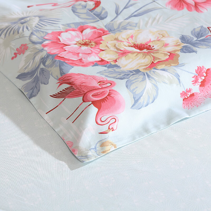 富安娜纯棉床上三件套100%全棉床单被套单人学生宿舍1米2床(152*210cm)