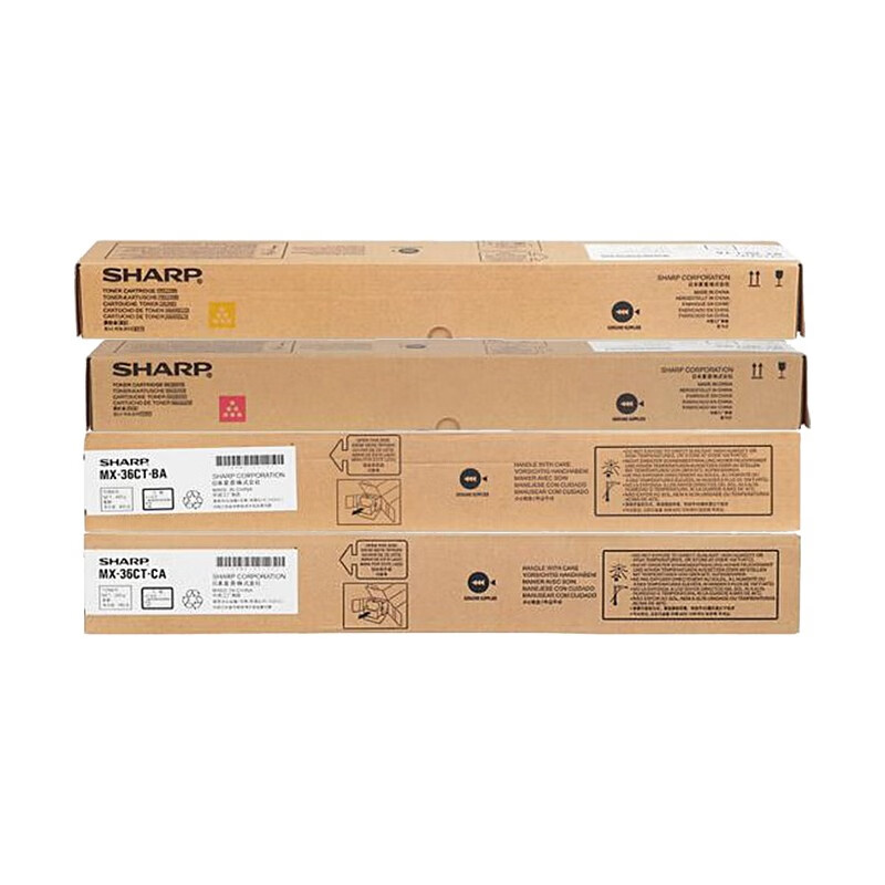 夏普（SHARP）MX-36CT-BA/CA/YA/MA 墨粉套装（四色各一支 适用MX-2648/3118/3618/3148/3648NC机型）
