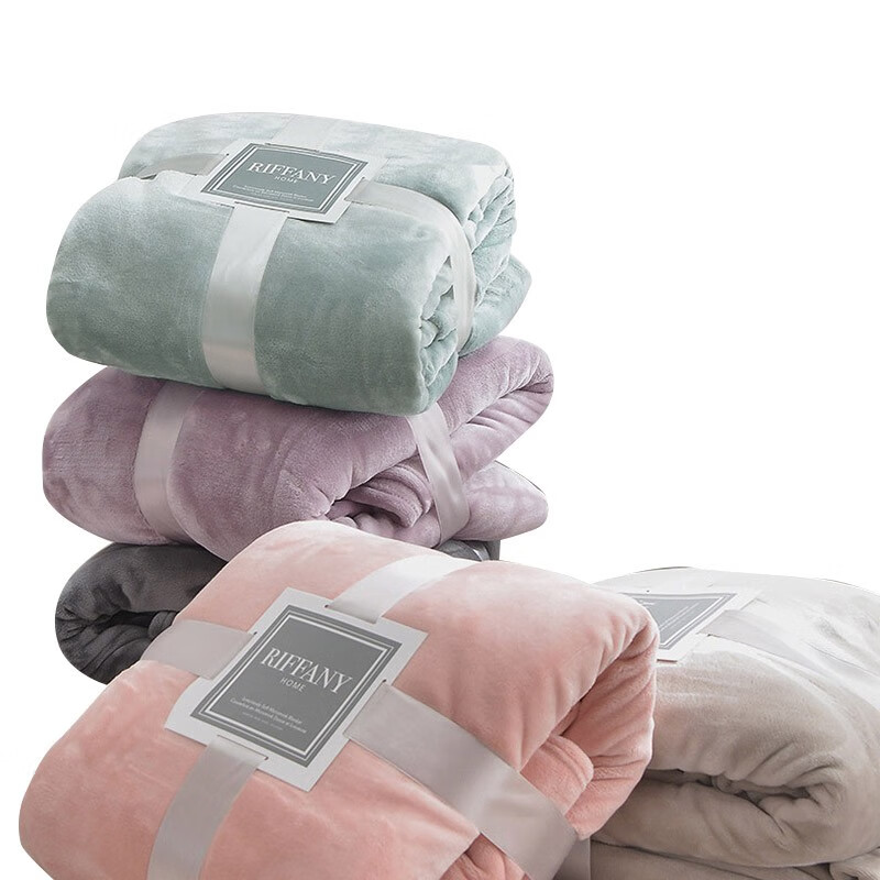 Tri-polar法兰绒毛毯加厚绒毯盖毯 TP3012 韩国粉 180*200cm