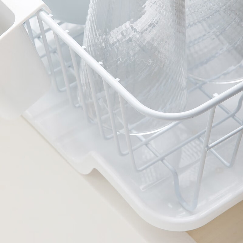 茶花金属沥水架碗筷收纳沥水架厨房收纳架碗盘碗架餐具碗碟碗架置物架 绿色