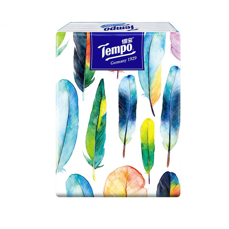 得宝Mini系列手帕纸4层加厚小包纸巾5张天然无味 Mini 无香手帕纸5张*18包*1组