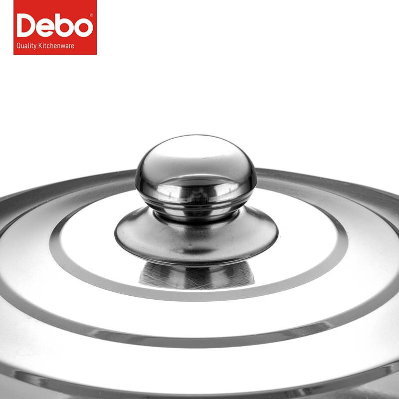 Debo 德铂蒸锅不锈钢多用锅大口径34cm燃气电磁炉通用 单底