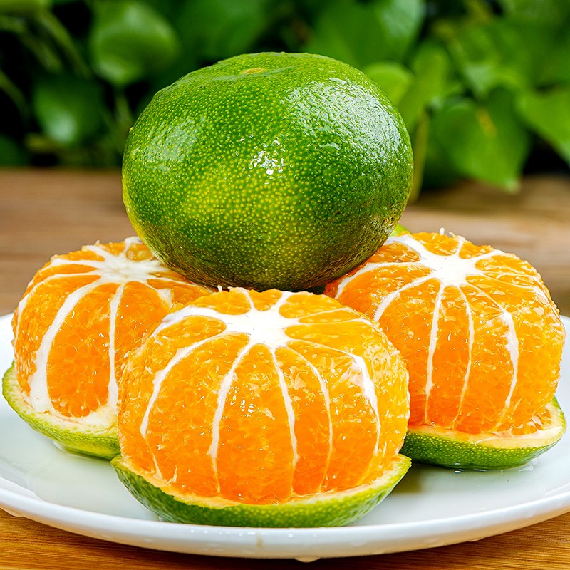 PLUS会员：青皮橘子蜜桔  净重4.3-4.5斤