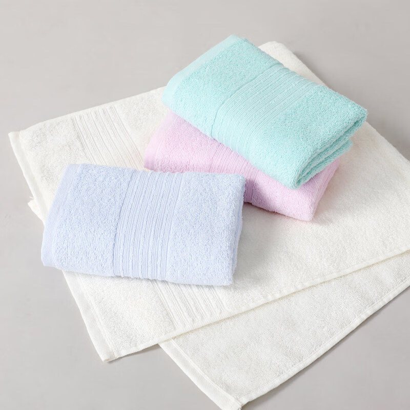 金号新疆棉A类纯棉毛巾吸水面巾洗脸毛巾儿童毛巾成人毛巾 四条装