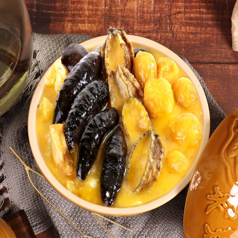 聚春园官方金汤佛跳墙罐装礼盒海参鲍鱼加热即食正宗年货送礼中华老字号 金汤佛跳墙1300g罐装礼盒*1