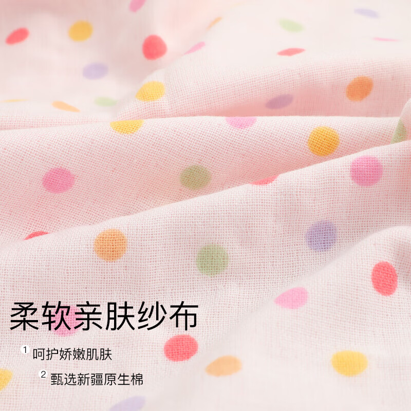 金号纯棉纱布浴巾 柔软吸水 卡通可爱 两款随机发