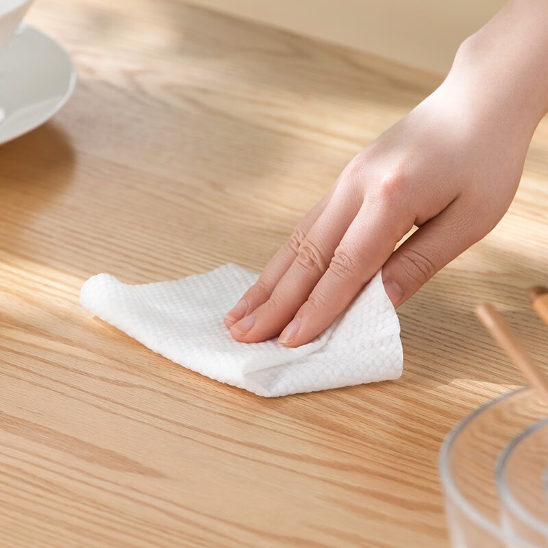 茶花（CHAHUA）厨房湿纸巾去油去污家用油烟机清洁湿纸巾加大加厚一次性抹布 1包50片