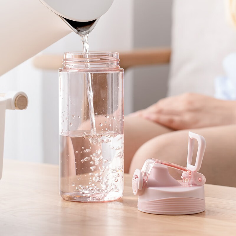 茶花弥度维力特运动水杯大容量塑料太空杯男便携水瓶杯户外运动大号水杯 便携式运动水杯-S[颜色随机]