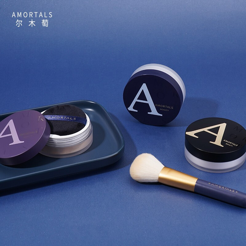 尔木萄（AMORTALS）高清丝雾散粉蜜粉定散粉妆清爽控油细致毛孔不易脱妆刷子七夕礼物 【#103轻柔雾】8.5g