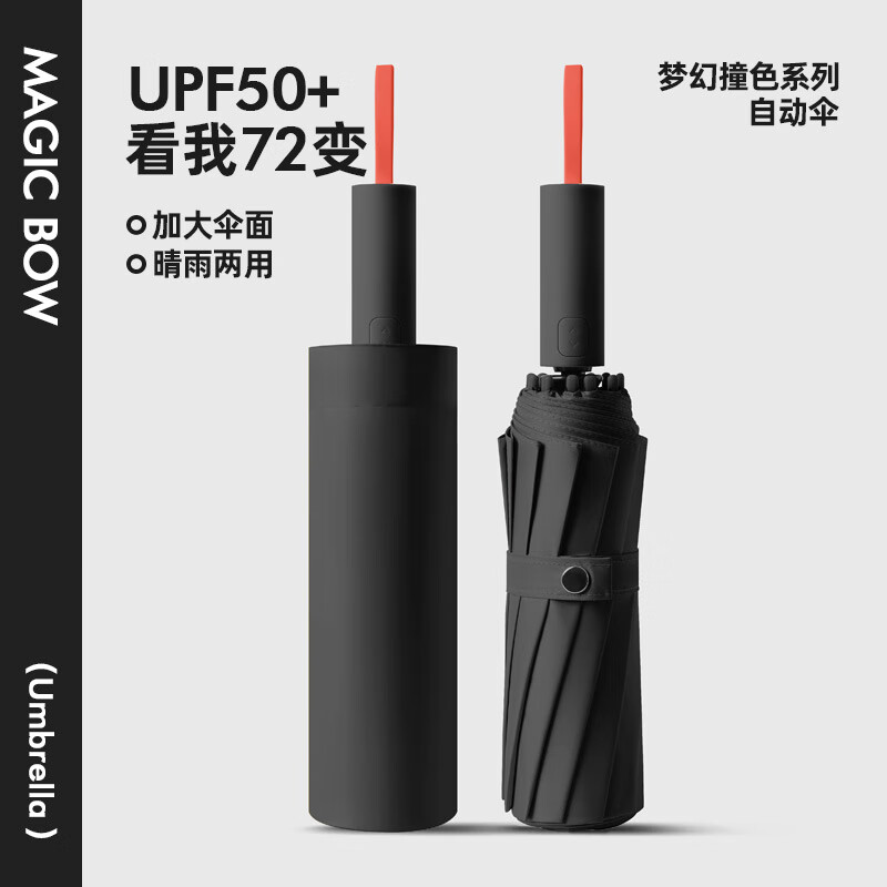 艾逸瑶选 朋克系列72骨抗风全自动晴雨伞 YS-1847