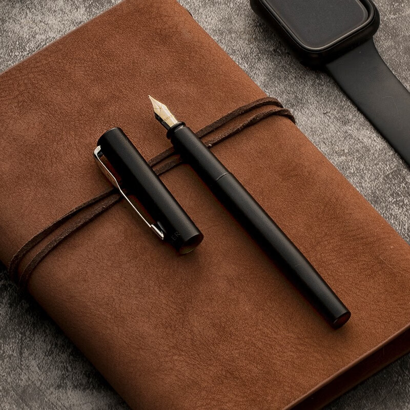 派克（PARKER）钢笔签字笔 商务送礼男女生日礼物学生练字文具 威雅XL经典黑金夹墨水笔+深灰迷你墨水礼盒