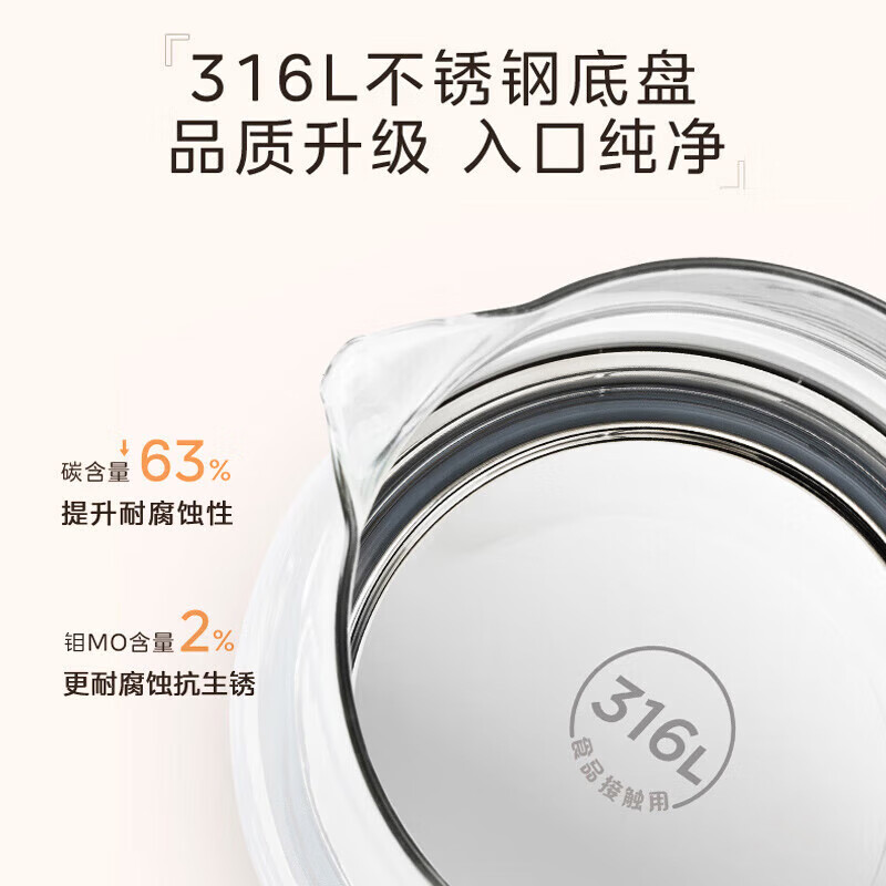 美的（Midea）恒温养生壶MK-YS15J218 北京同仁堂 青源堂 桃胶雪燕皂角米组合500克