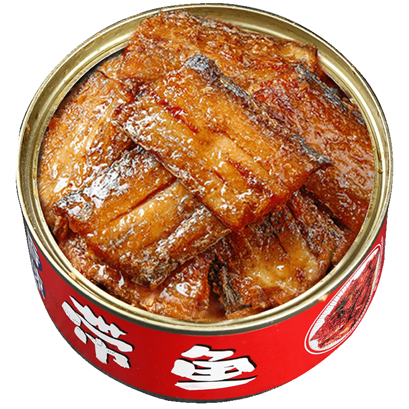 沂蒙咯嘣脆 即食香辣带鱼罐头 100g*12罐