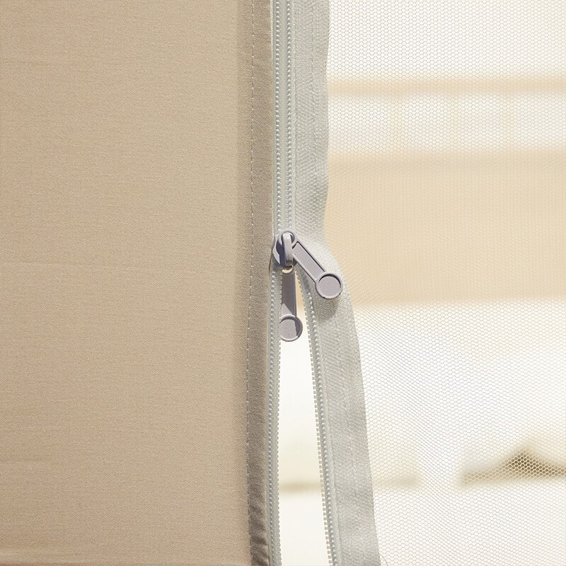 富安娜蚊帐方顶帐家用1.5米床加密防蚊坐床式婴幼儿防摔全包有底