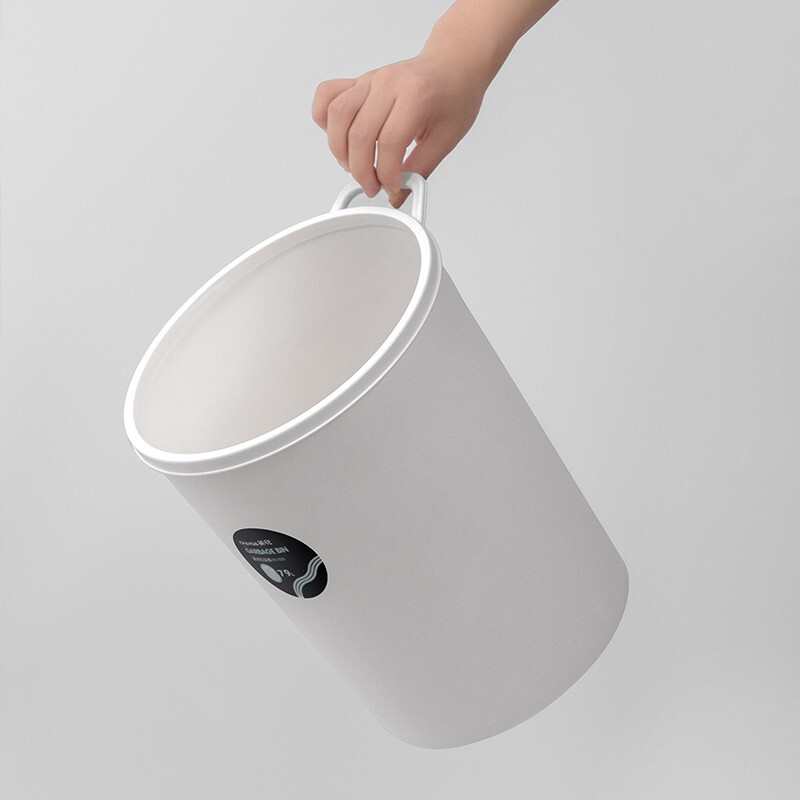 茶花（CHAHUA） 茶花垃圾桶家用大号创意卫生间厨房客厅垃圾筒7.9L套袋垃圾桶单个装 浅咖色