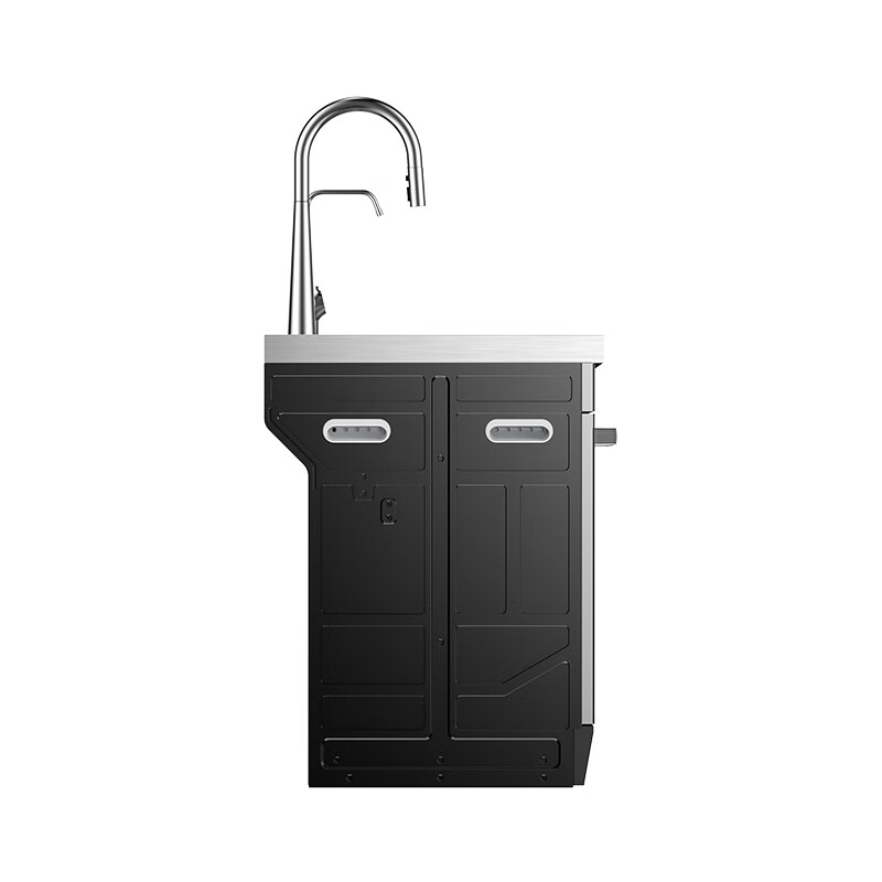 美的集成水槽洗碗机一体去残水13套洗消烘存四星消毒1000G反渗透净水器 双一级水效58L大单槽 LX30P