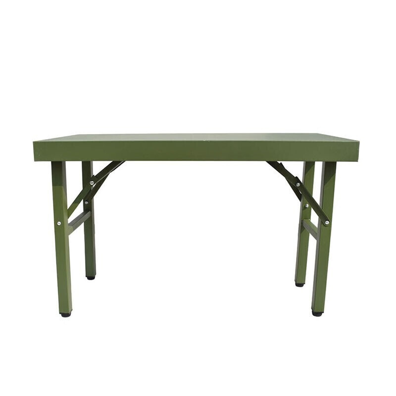 荣兵野战桌参谋指挥钢板桌800*400*500mm单兵折叠桌训练会议桌作业桌 折叠桌