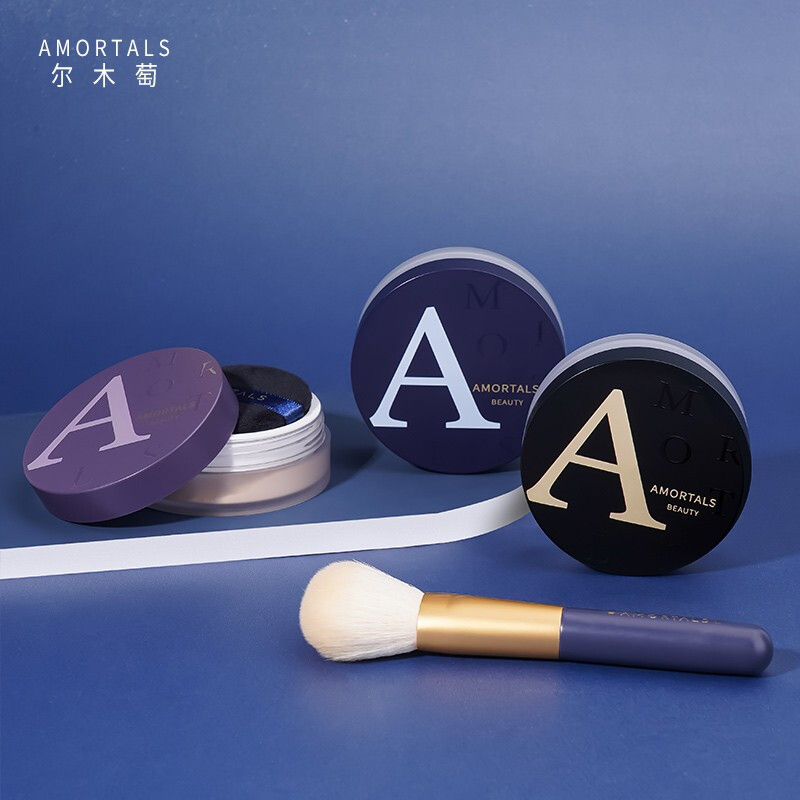 尔木萄（AMORTALS）高清丝雾散粉蜜粉定散粉妆清爽控油细致毛孔不易脱妆刷子七夕礼物 【#103轻柔雾】8.5g