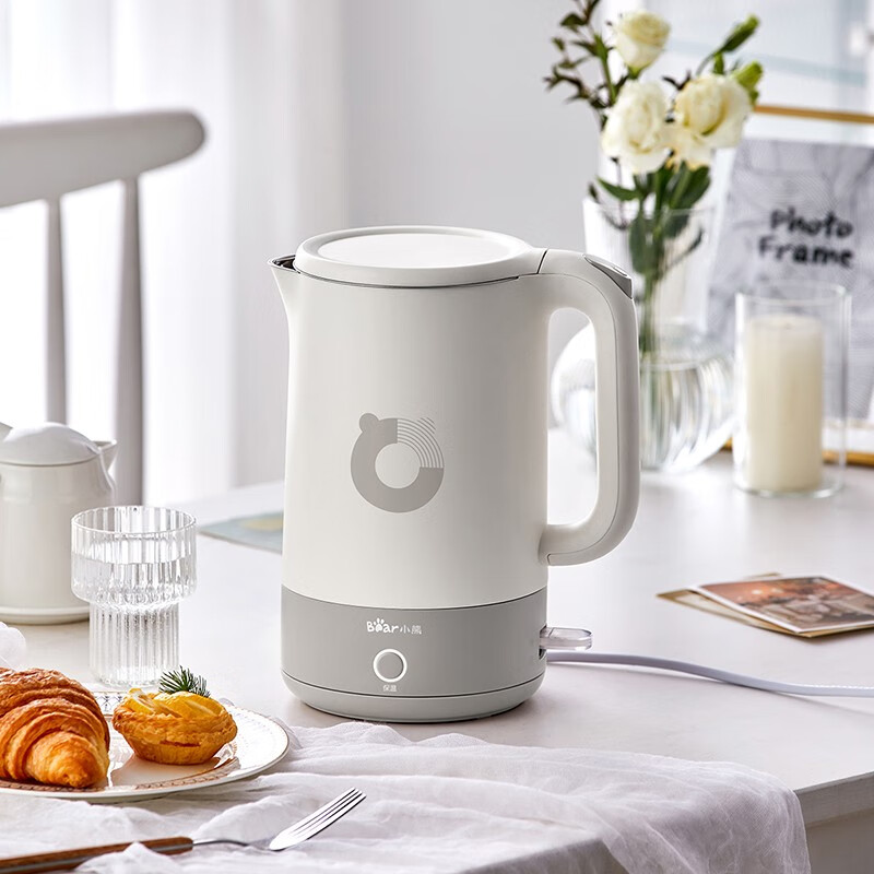 Bear电水壶保温壶电热水壶开水壶1.7L大容量养生 ZDH-Q17U7【ZMD安心系列】