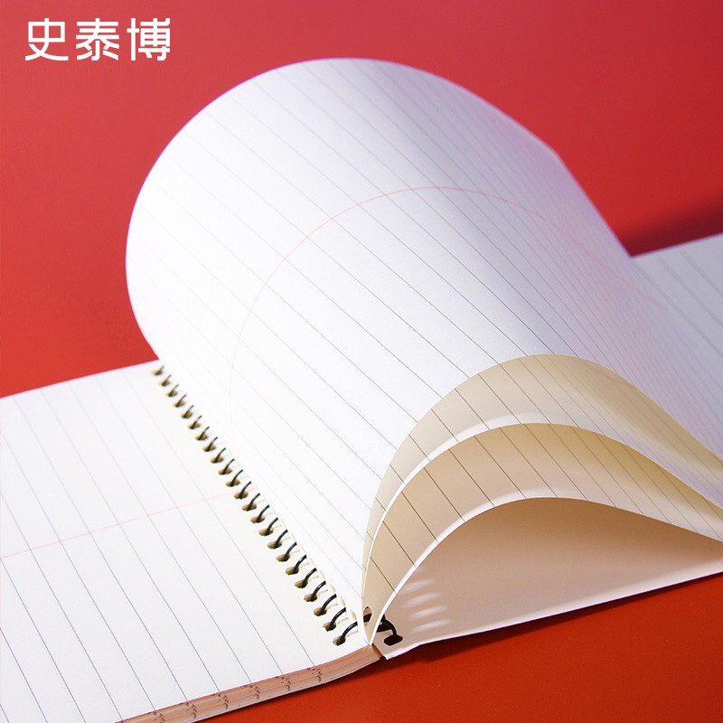 史泰博 PP面螺旋日记本 办公专用记事本会议记录本 学生专用笔记本文具本子 上下翻 加厚 pp封面/A5典雅灰/每本60页/1本/148*2