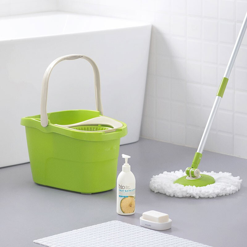 茶花（CHAHUA） 茶花拖把桶旋转拖把家用加厚拖布桶拖地桶双驱自动甩洗地拖桶拖头 1个拖把头