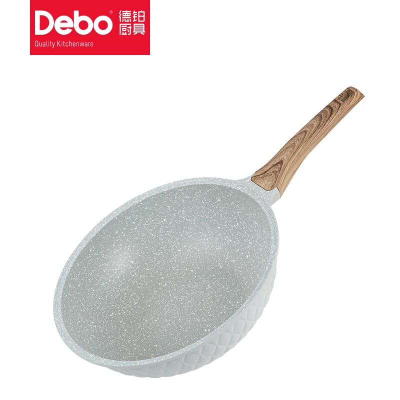 Debodebo德铂富勒姆炒锅家用少油烟炒菜锅30cm