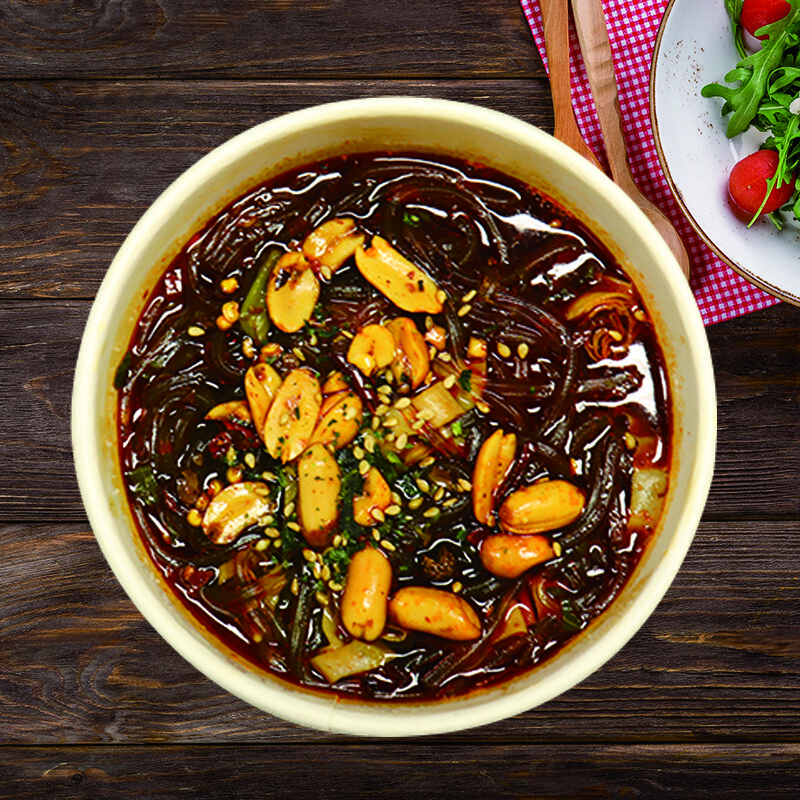 聚春园官方酸辣粉桶装网红免煮方便速食粉丝即食米线土豆粉马铃薯制粉 酸辣粉*6