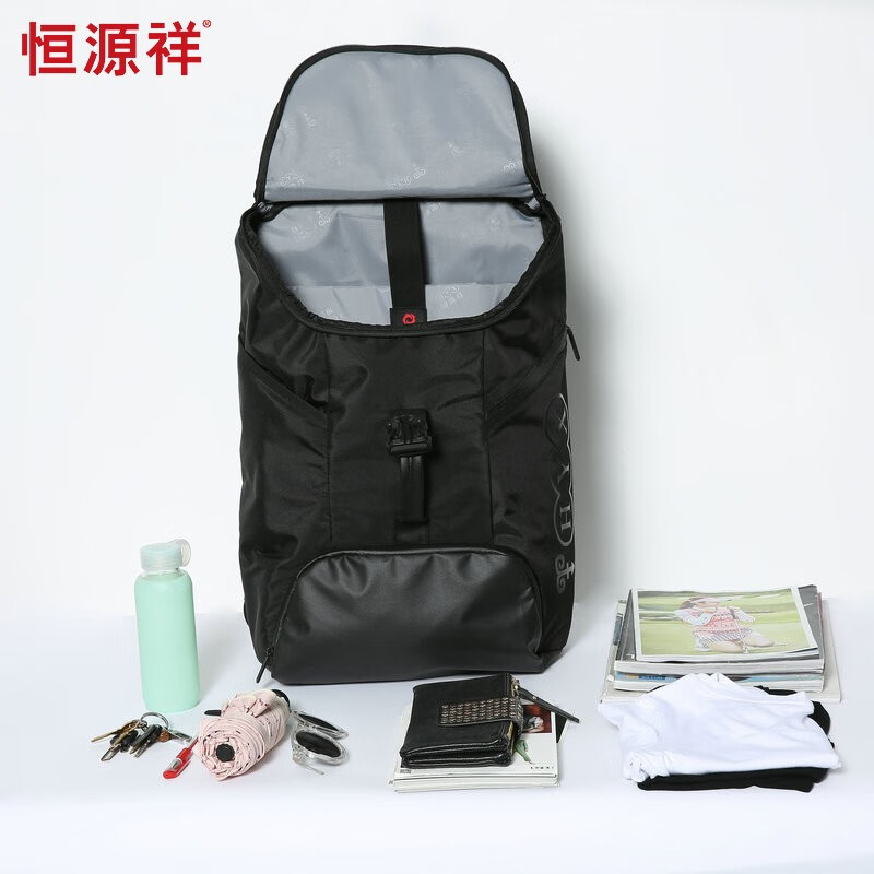 恒源祥（HYX）校园双肩包电脑包旅行包 HYX0164黑色